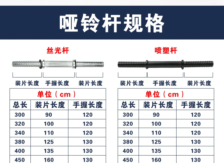 哑铃杆规格