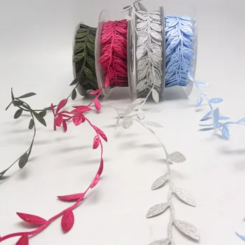 

Artificial Leaf Home Embellishment Sewing Garment Accessories Wedding Party Decor Gift Box Package Silk Leaves Garlands 10 yard