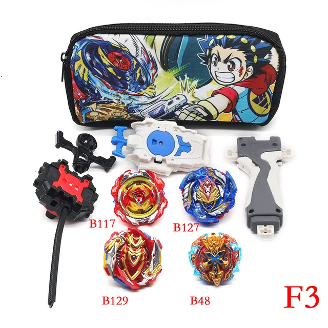 Beyblade Burst набор Beyblade металлический Fusion пусковой захват пакет Бог спиннинг Топы Bey Blade BladesToy B153 B1150 B143 - Цвет: F3