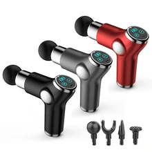 

Mini Portable LCD Electric Fascia Guns Touch Screen Fitness Back Neck Deep Tissue Muscle Massager Body Relaxing Pain Relief