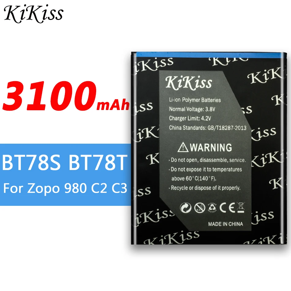 BT78S BT78T для Zopo 980 C2 C3 zp980 zpc2 zpc3 3100 мАч аккумулятор высокой емкости