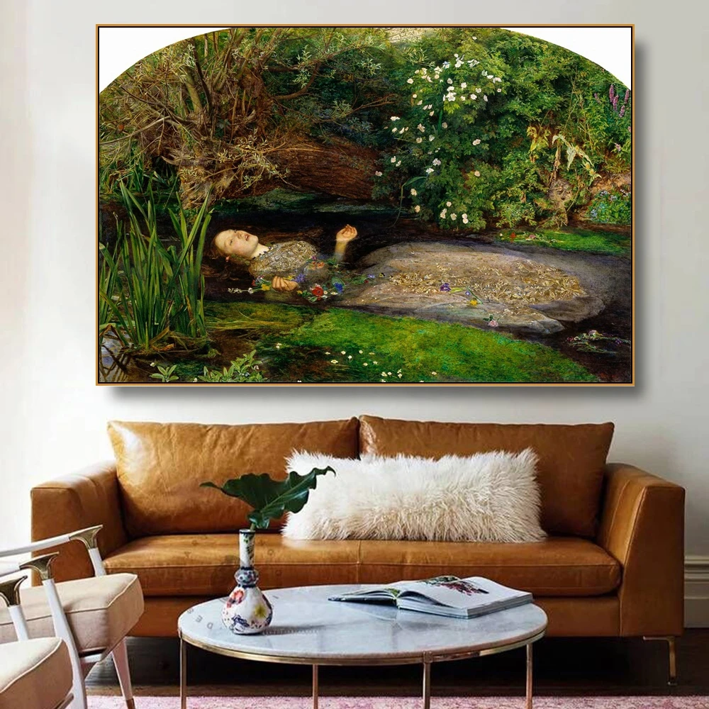 Ophelia от John Everett Millais холст живопись каллиграфия плакаты картины на стену принты