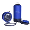 outdoor inflatable portable shower camping shower bag solar heated shower with foot pump portable bath for camping hiking beach travel outdoor use