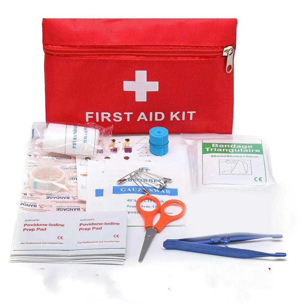 Kit Treatment Pack Outdoor Wilderness Survival 79pcs Mini Safe Camping Hiking Car First Aid Bag Medical Emergency | Дом и сад