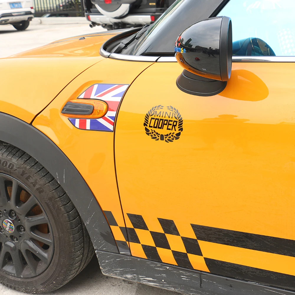Автомобильный Стайлинг кузова двери окна наклейки внешний декор для Mini Cooper S JCW R55