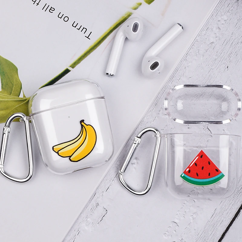 Bluetooth Wireless Earphone Case For Airpods 2 1 Case Cute Cartoon Pattern Clear Hard PC Case For Apple For AirPods Couple Cover