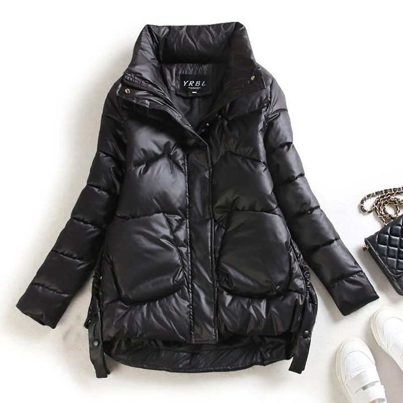 

2023 New Women Coat Padded Jacket Winter Thick Warm Cotton Clothing Lady