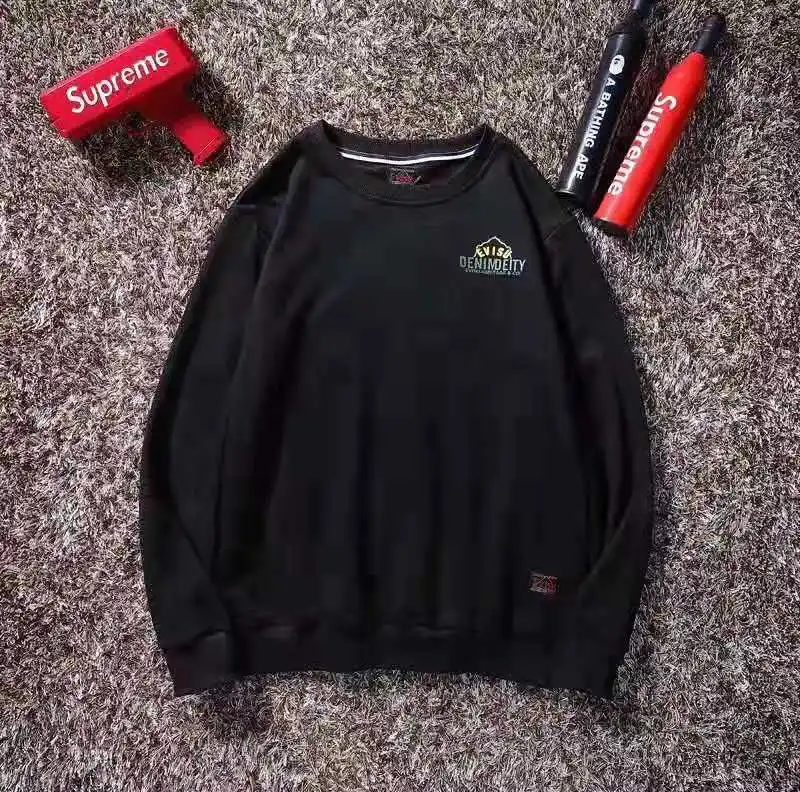 Evisu мужской свитер с круглым вырезом теплый дышащий модный хлопок Будда печать логотип печать с длинными рукавами для мужчин и женщин одежда для влюбленных