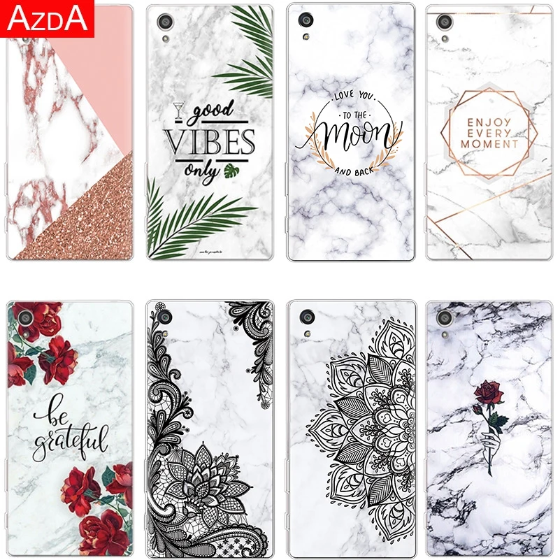 Роскошный Мраморный чехол для Sony Xperia L2 L3 X XA XA1 XA2 Ultra Plus XZ XZ1 XZ2 Compact XZ3 Z5 Funda 10 TPU