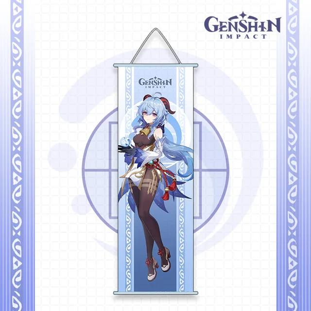 Genshin Impact Anime Cosplay Wall Hanger Kazuha Baal Ayaka Ayato Eula Sara Itto Gorou Shogun Kokomi Fans Collections Props ganyu