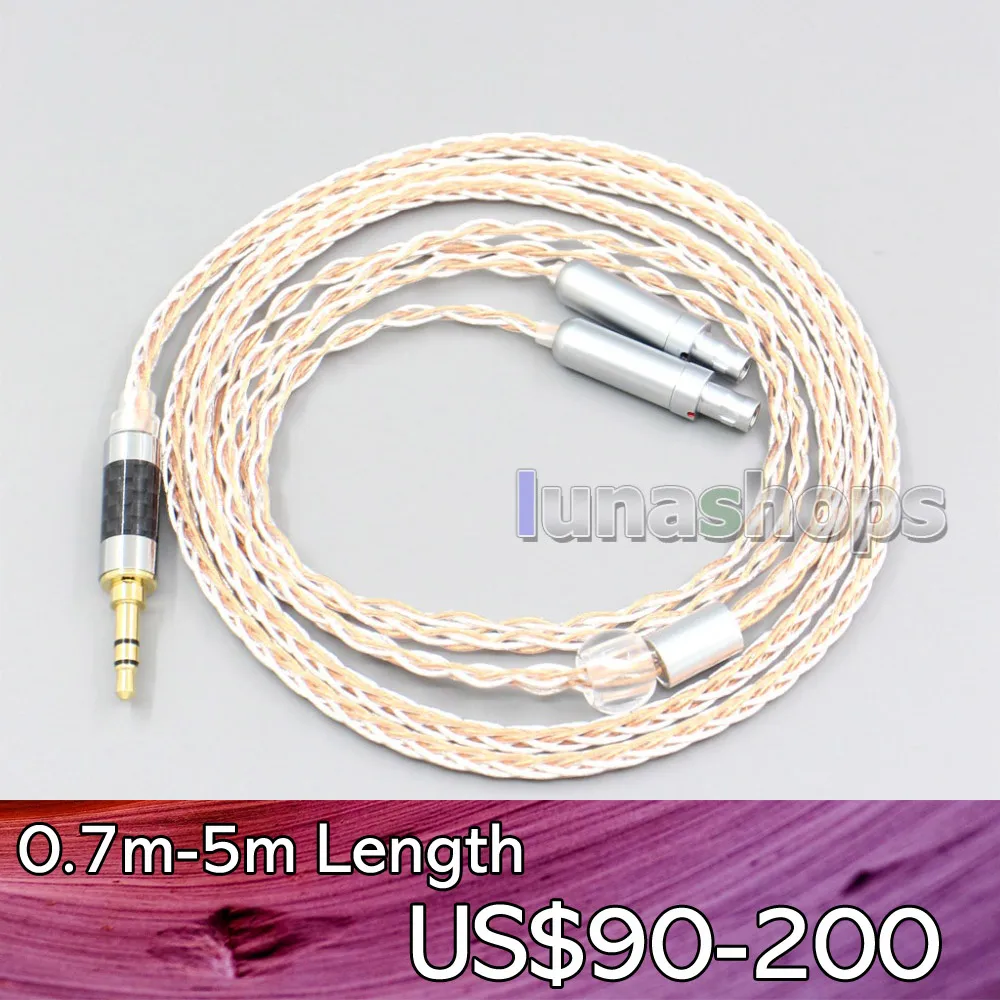 Кабель для наушников LN006920 XLR 6 5 мм 4 800 провода серебристый + OCC Sennheiser HD800 HD800s HD820s HD820