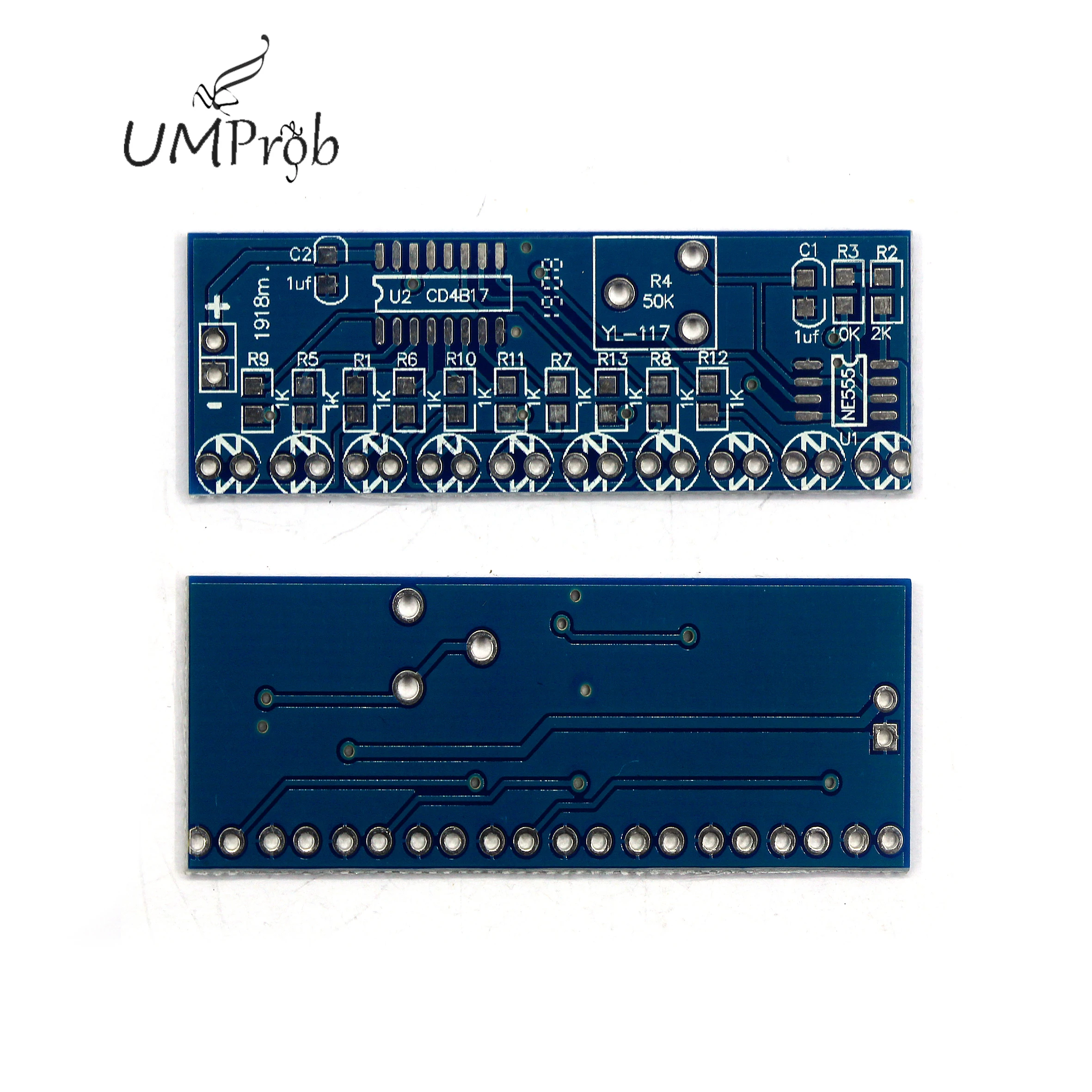 NE555+ CD4017 светильник вода течёт светильник светодиодный модуль для DIY Kit школьное образование лаборатория