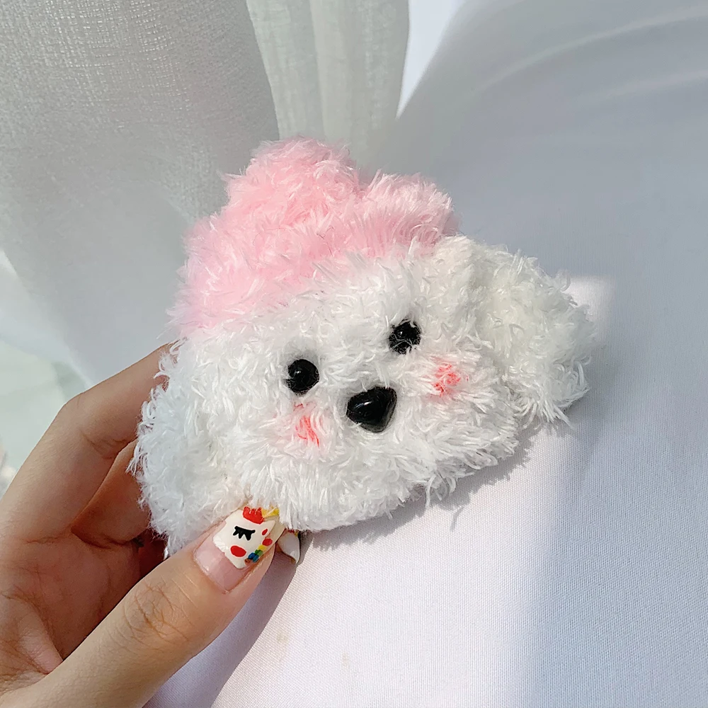 AZiMiYO Plush mini dog Wireless Bluetooth Earphone Case For Apple AirPods Silicone Cases For Airpods 1 2 Protective Cover