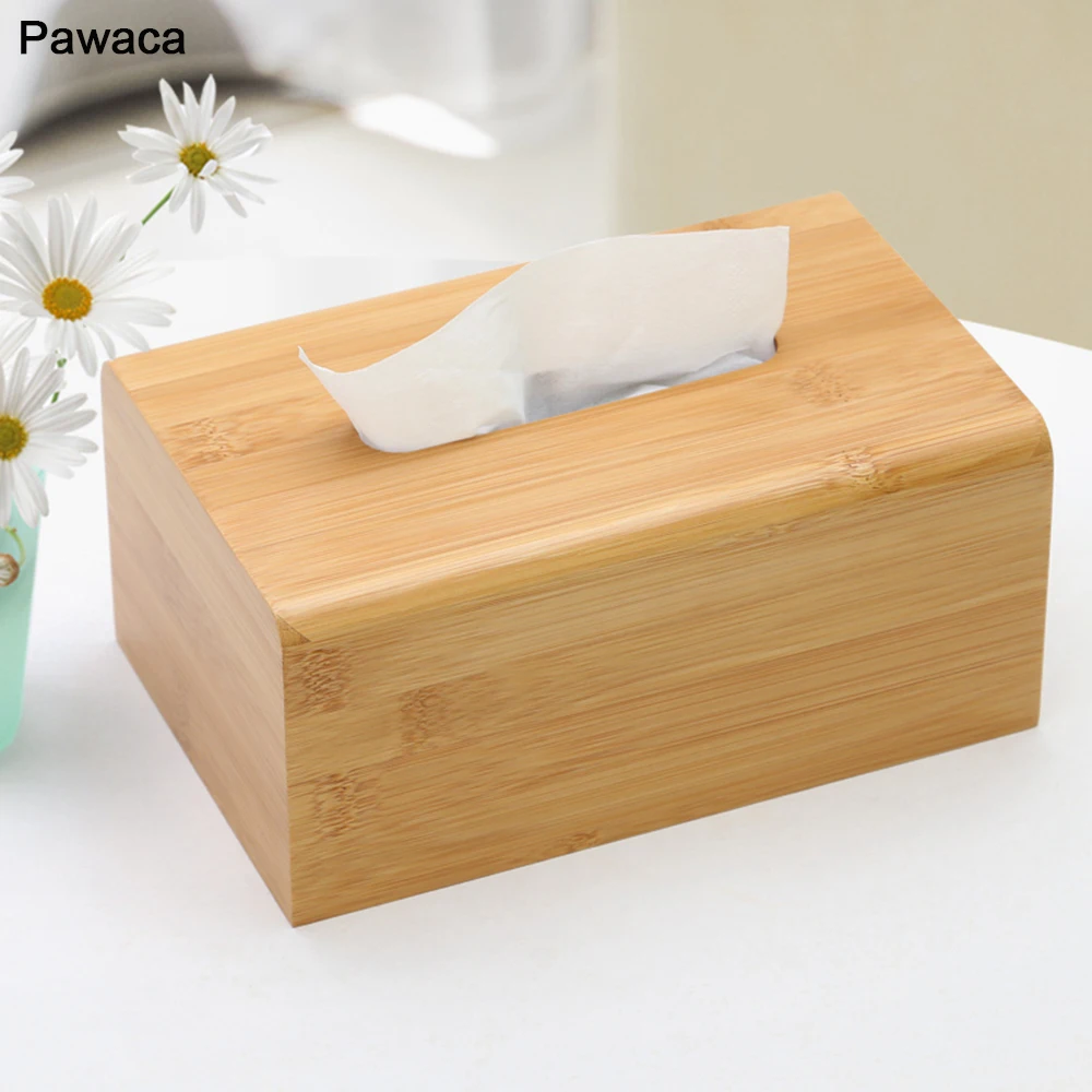 

Tissue Boxes New Brand Modern Wooden Cover Paper Home Car Tissue Napkins Holder Case Home Organizer Decoration Tools