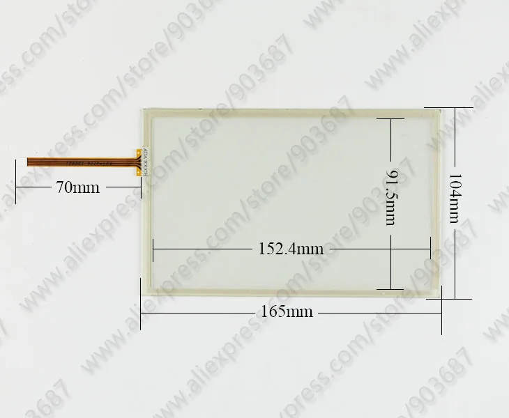 Touch Glass Panel Digitizer for Weinview MMI7070-PE with Protective Film Description Image.This Product Can Be Found With The Tag Names Computer Office, Industrial Computer Accessories, Servers Industrial Computer, Touch glass screen panel