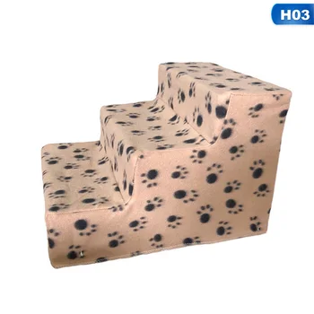 

Suede Pet Dog Stairs Ladder For Small Old Dogs 3 Steps Breathable Ramp For High Bed Sofa Puppy Climbing Ladder Cat Cushion Mat