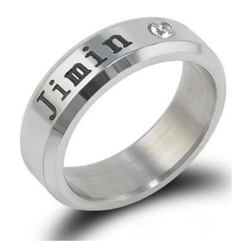 Kpop кольцо из нержавеющей стали JHOPE кольца ювелирные изделия кольца аксессуары для мужчин женщин женские btss-Bangtans ювелирные изделия для мальчиков - Цвет: 7