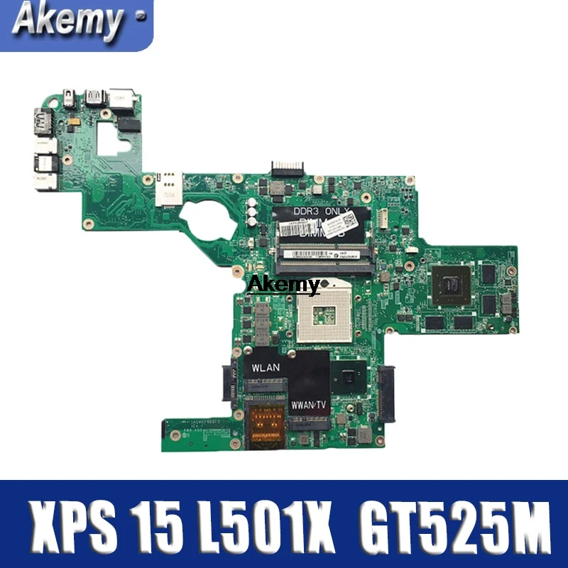 

CN-0C47NF 0C47NF Main Board For Dell XPS 15 L502X PC Motherboard DAGM6CMB8D0 HM67 DDR3 GT525M Video card 1GB