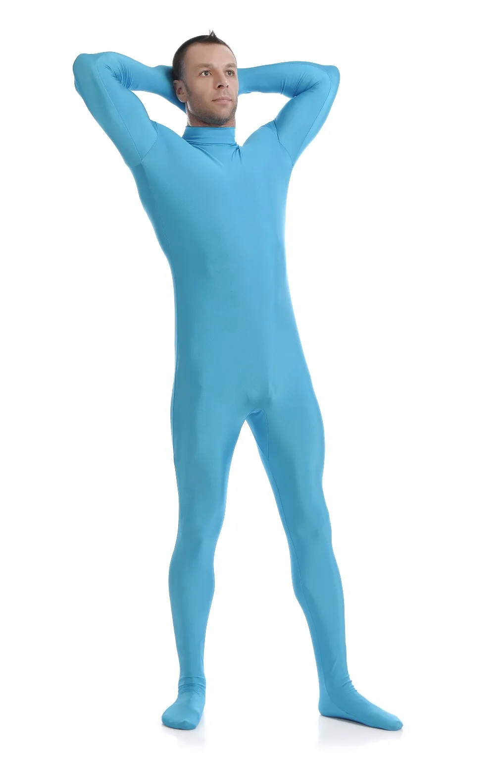 Cosplay&ware Cm-19 Sky Blue Spandex Zentai Full Body Skin Tight Jumpsuit Suit Bodysuit Costume For Women Men Unitard Lycra Dancewear -Zentai shop online H80a577b106ff4433ab31988bb34e60b6n.jpg
