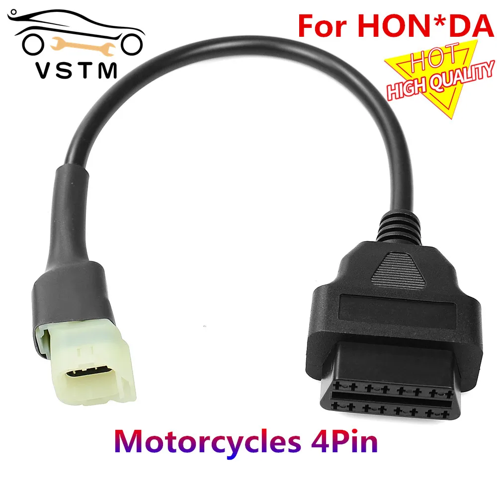 Высококачественный OBD 2 кабель для Hon * da 3pin OBD1 адаптер OBD2 OBDII 3-контактный на