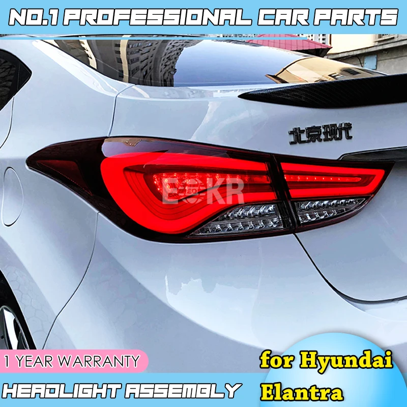 Автомобильные аксессуары для hyundai Elantra задние фонари новые Elantra MD динамический сигнал поворота Задний фонарь DRL+ тормоз+ Парк+ сигнал