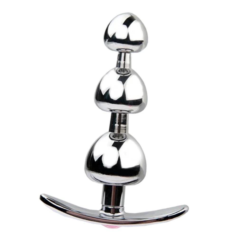 Stainless Steel Metal Jeweled Anal Butt Plug Anal Trainer Stopper Insert Adult Toys Funny Suction Cup for Couples Cosplay Games