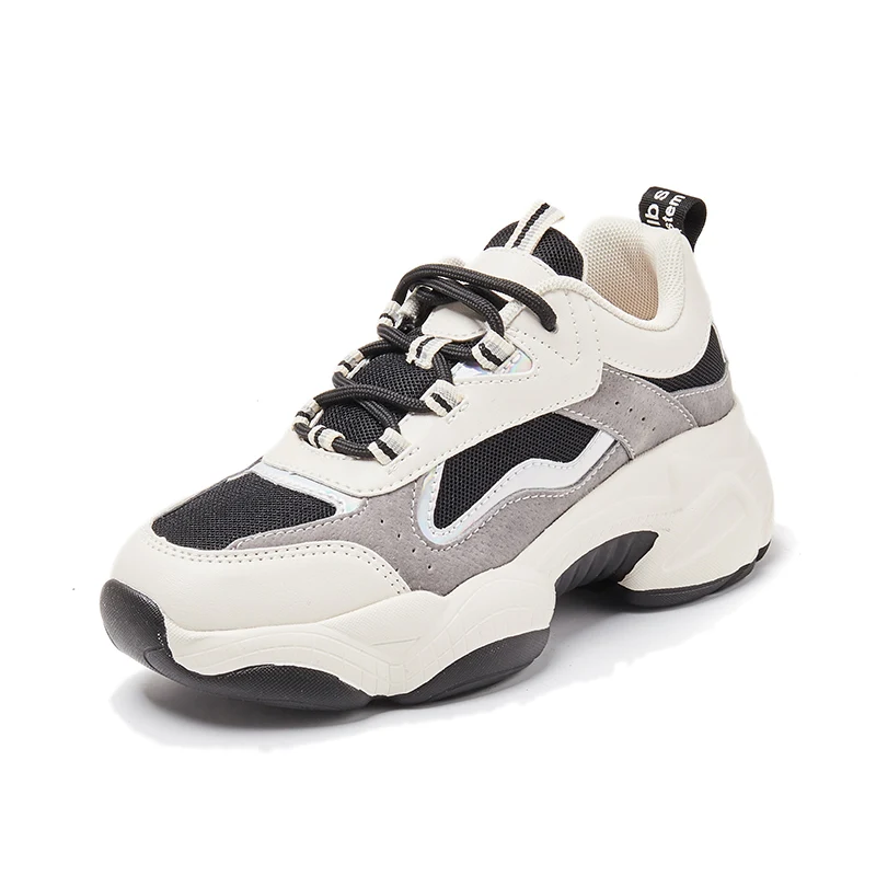 2019 женские кроссовки трендовая обувь для папы на массивном каблуке платформе со