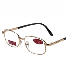 Высокоточные старомодные зеркальные очки новая брендовая большая оправа металлическая оправа очки для чтения золотые модные очки для чтения