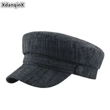 XdanqinX Новые однотонные женские плоские кепки Модные Винтажные армейские военные шапки простые элегантные женские Ретро брендовые кепки Snapback