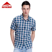 RORALWAY Мужская модная рубашка с сеткой, классический уличный походный светильник, дышащая быстросохнущая Мужская рубашка, размер M-2XL, RFTM2041E
