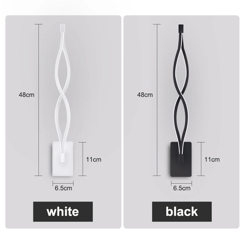 LED Wall Lamp LED Wall Lamp Aluminum 16W Modern Simplicity AC86-265 Indoor Wall Light For Bedroom Living Room Stairs Bedside