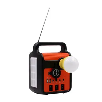 

New Hot 2020 Mini Portable Rechargeable Solar System Backup Power Multifunctional Solar Radios With Three Emergency Bulbs