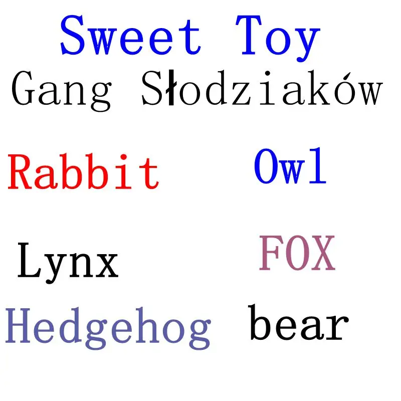 

Funny Sweetie Gang Slodziakow Deer Panda Fox Bear Stuffed Animals Plush Toy,Children Gift Doll