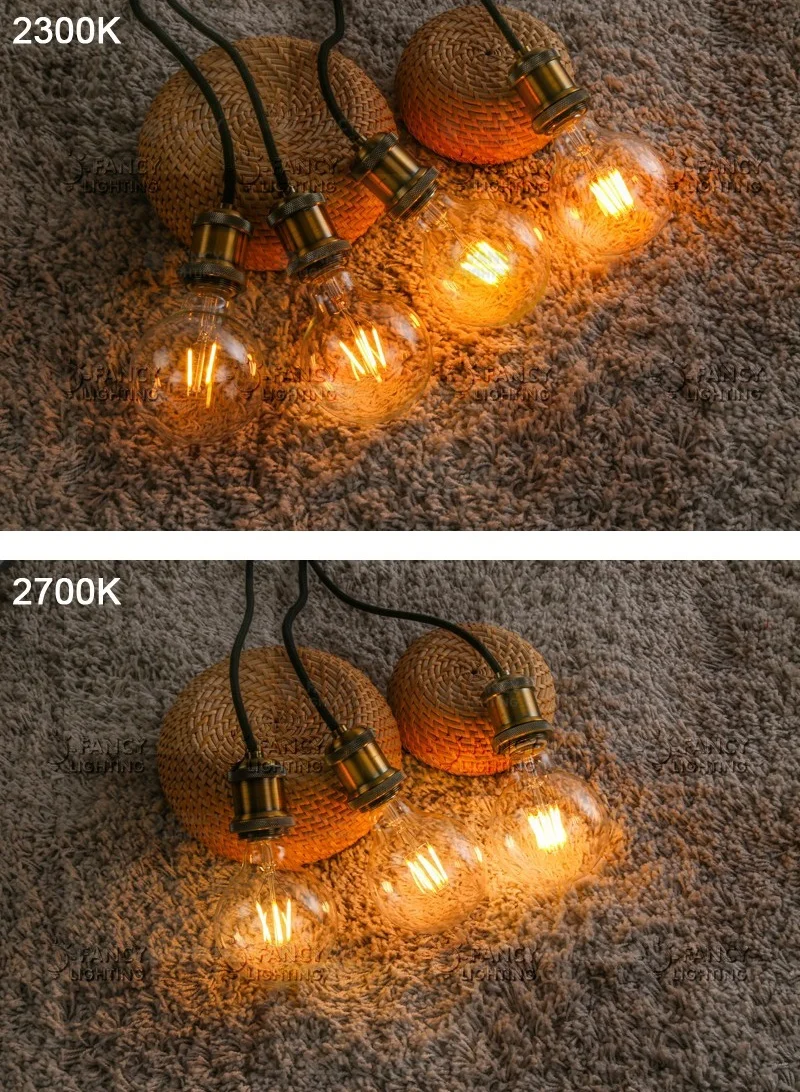 Светодиодная лампа E27 G95 Светодиодная лампа Эдисона 110V 220V lampara Led для дома/гостиной/спальни декоративная 2 W/4 W/6 W/8 W bombillas led