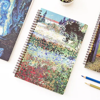 

B5 Painting Notebook Paper Spiral Planner Agenda School Diary Note BookStarry Sky Memo Diary Travelers