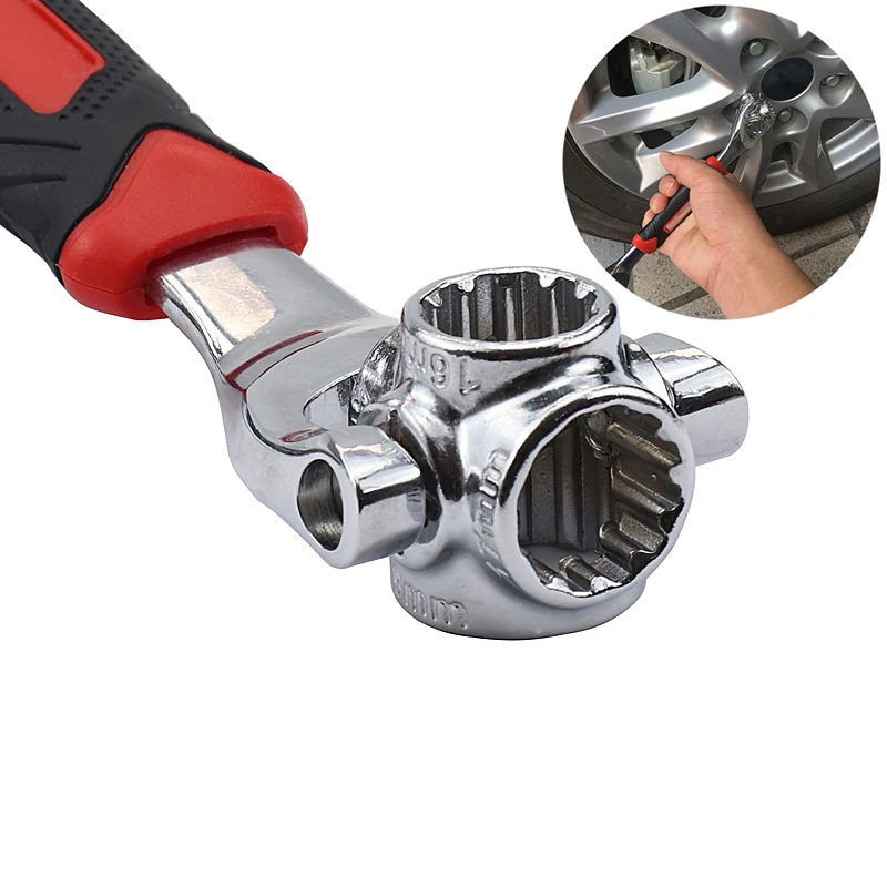 48-en-1 Outils Prise Fonctionne avec Boulons Spline Torx 6-Point Universelle Pratique pour R/éparation Furniture Automobile Cl/é Rotatif Multifonctionnelle /à 360 /°