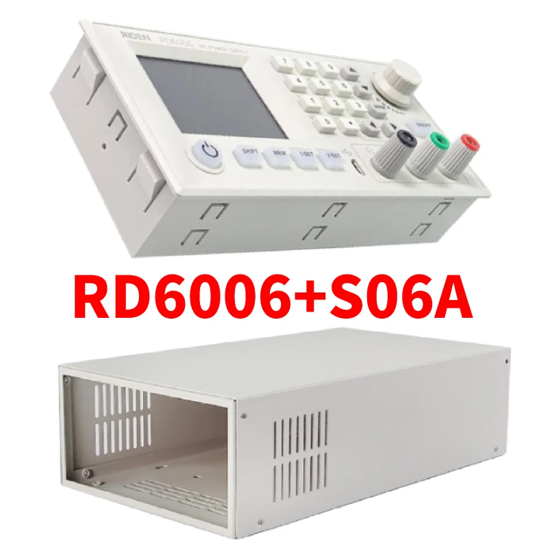 RD6006 with S06A RD RD6006 RD6006W с S06A USB Wi-Fi, DC-DC Напряжение текущий понижающий Питание понижающий Напряжение конвертер Вольтметр 60V 5A - Цвет: RD6006 with S06A