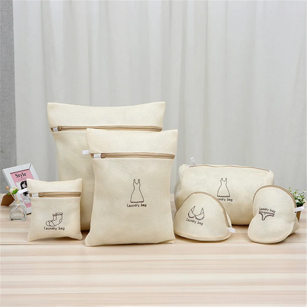Mesh Laundry Bag Travel Storage Organize Bag, Clothing Washing Bags for Hosiery, Stocking, Bra, Underwear, Lingerie