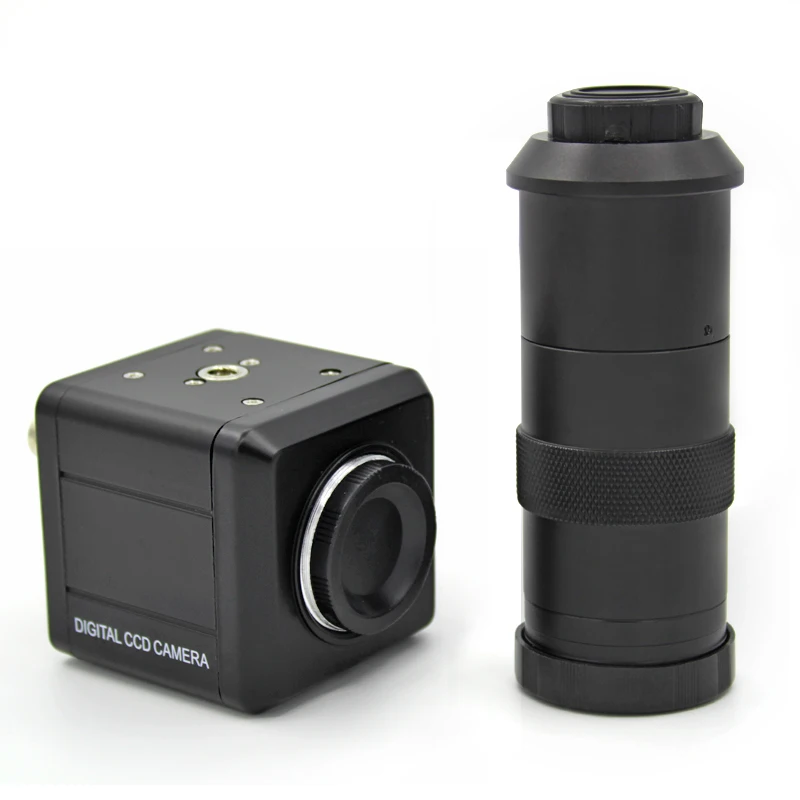 

Electronic Video Microscope Circuit Board Repair 100 Times Small Lens Send Color BNC Can Turn AV Industrial Camera
