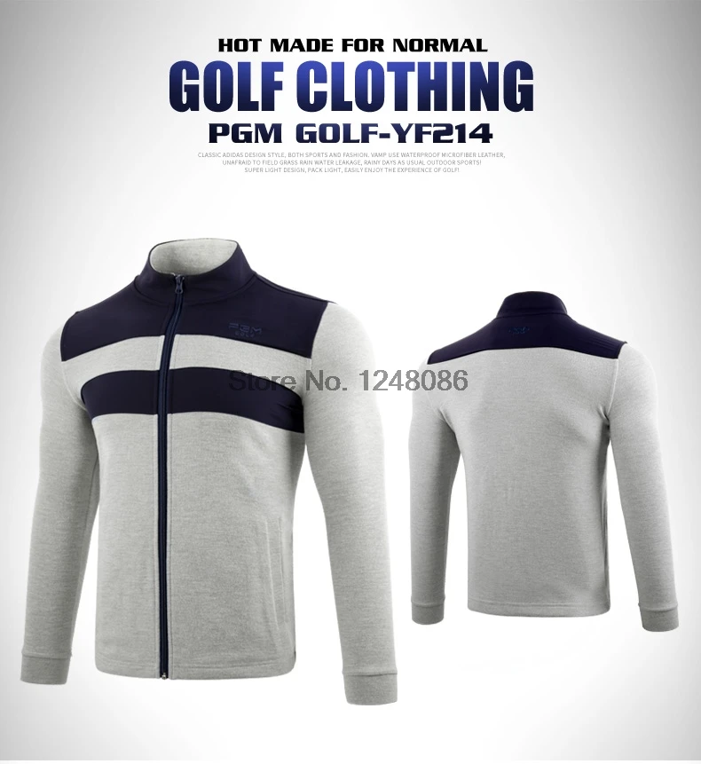 PGM, Мужская зимняя теплая куртка для гольфа, теннисная бейсбольная куртка-бомбер, Мужская ветровка на молнии, ветрозащитное пальто, спортивная одежда D0830