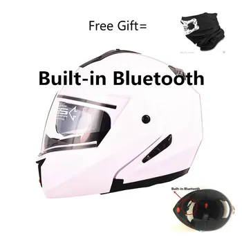 

Bluetooth DOT Flip Up Motorcycle helmet Tourbike helmet Modular helmet dual visor system full face helmet