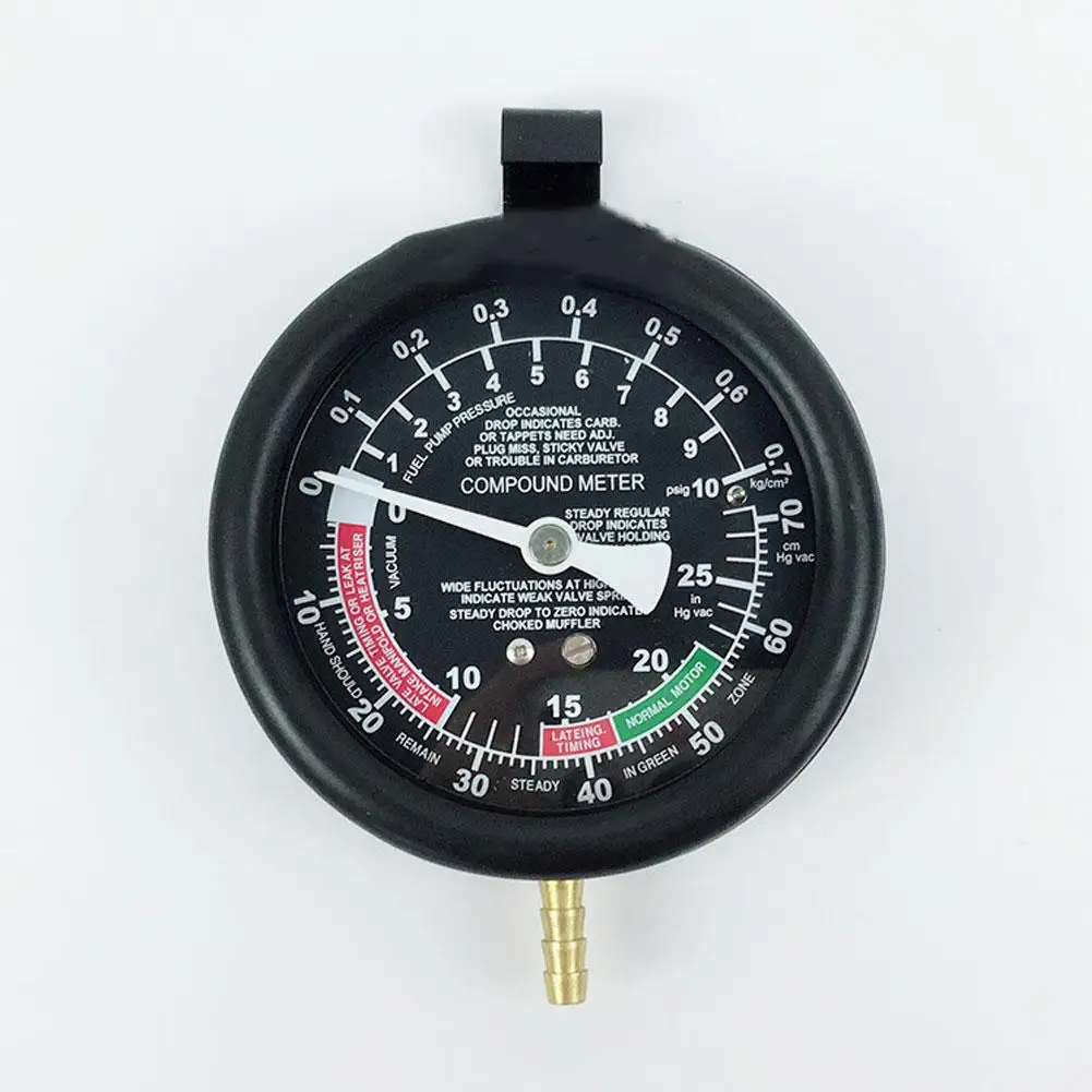 High Precision Car Engine Vacuum Pressure Gauge Meter For Fuel System Vacuum System Sealing Leak Checker Tool engine temperature gauges