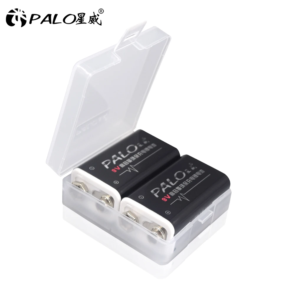 PALO 4 шт 9 V 6F22 600 мА/ч литий ионный Перезаряжаемые Батарея шт. штук Вольт аккумулятор