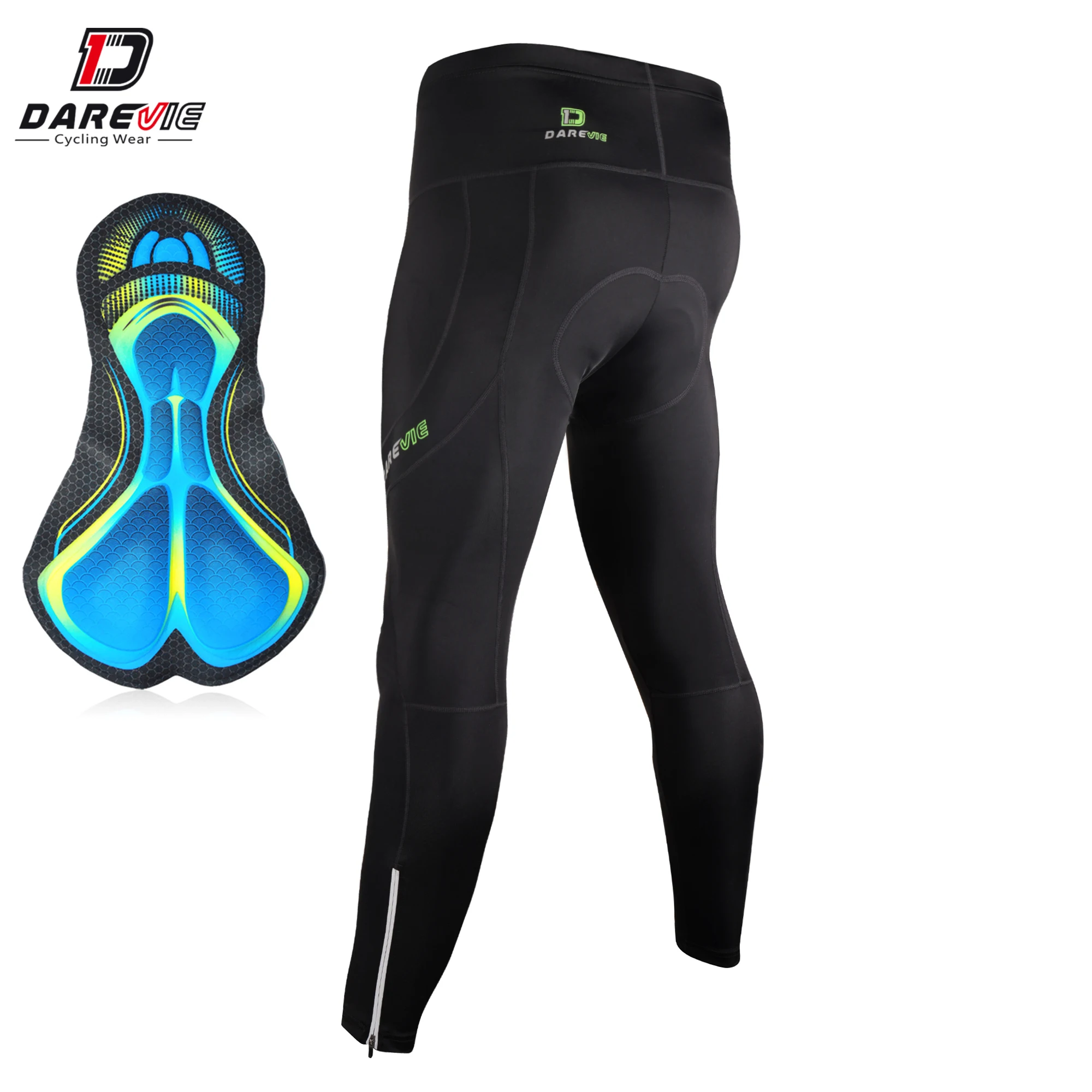 Ladies Cycling Long Pants 3D Gel Padded Bike Bicycle Tights Women Trousers S-XL 