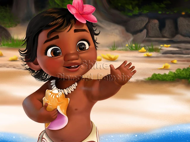 赤ちゃん 漫画 モアナ ホビー アートセット 5d Diy モザイクキット 手工芸品 家の装飾で作られたダイヤモンド絵画 Diamond Painting Cross Stitch Aliexpress