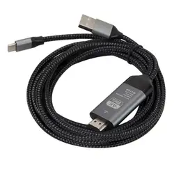 Тип-c USB-C к HDMI ж/зарядный кабель адаптер для samsung Galaxy S10 S9 Note 9 Q84A