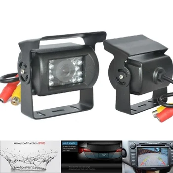 

18 IR LED Night Vision Car Bus Rear View Reverse Backup Camera Waterproof