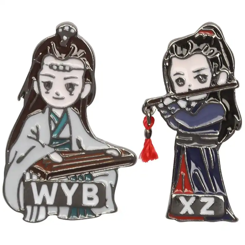 Новый аниме Grandmaster Of Demonic Culture XIAO ZHAN YIBO WANG Wei Wuxian Chen Qinglin The Untame металлический значок