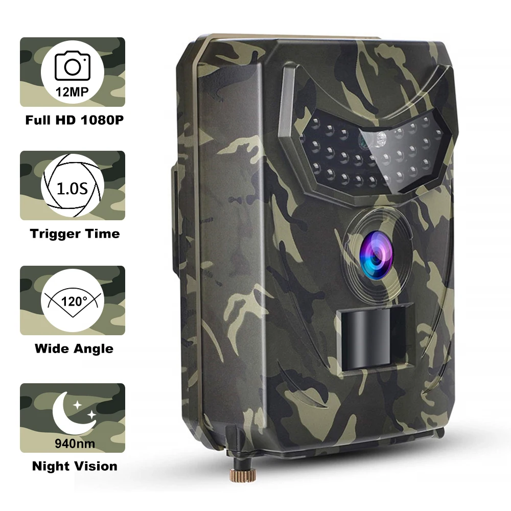 12MP 1080P Mini Trail Photo Trap Hunting Camera Hunting Game Camera Outdoor Wildlife Scouting Camera with PIR