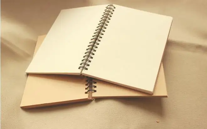 Vintage Kraft paper Coil Sketchbook Bullet journal Cute Notebook paper Weekly Planner Accessories Stationery Diary Agenda 01604